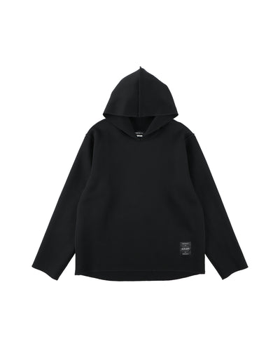stitch hoodie - black