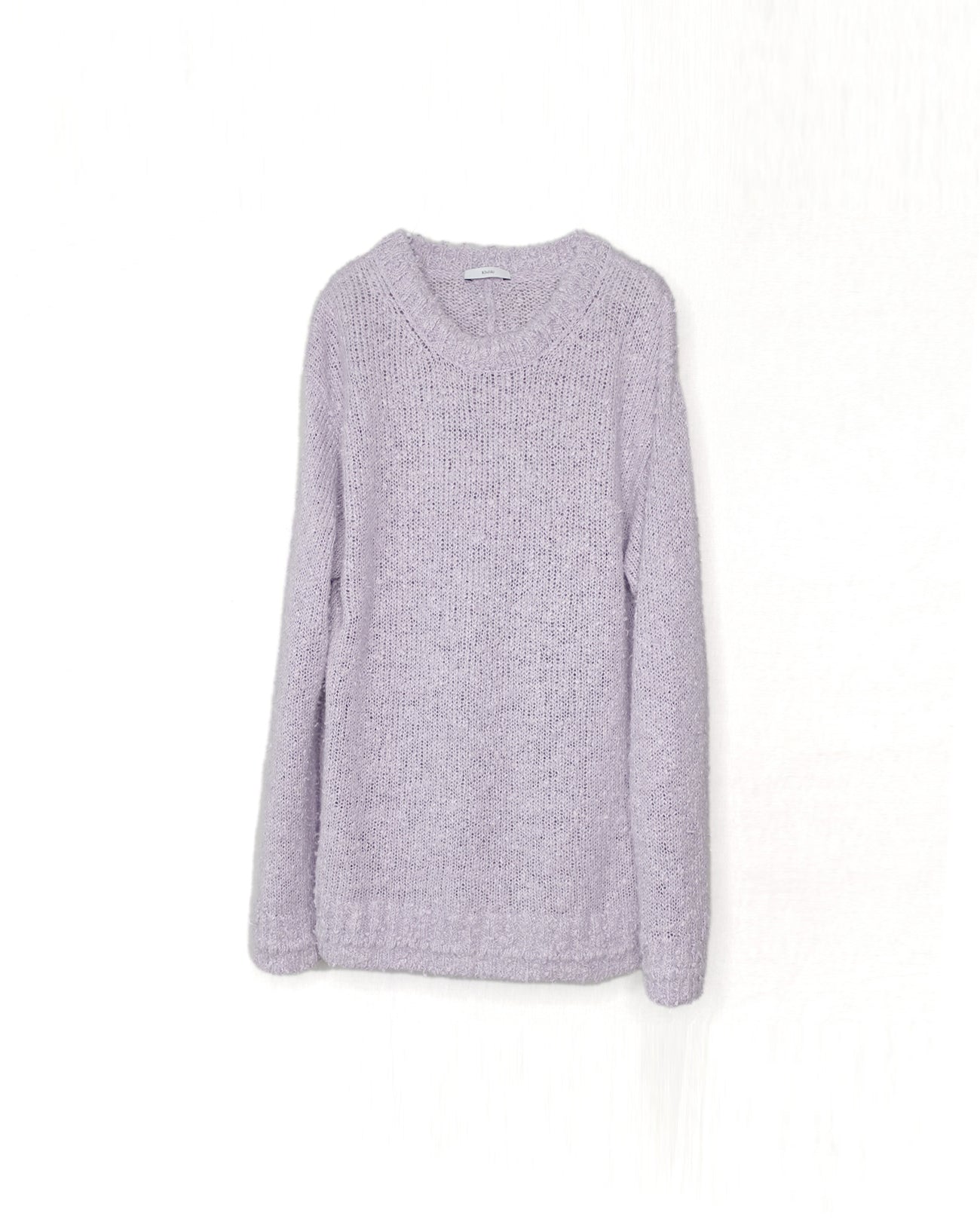 手工针织毛衣 - 淡紫色
