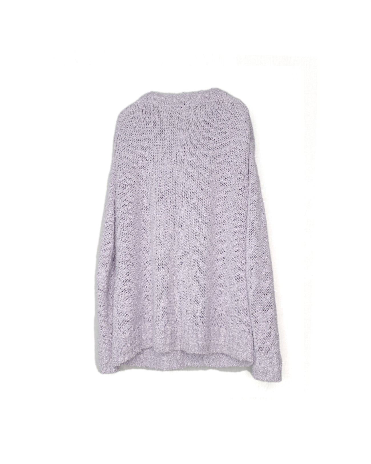 手工针织毛衣 - 淡紫色