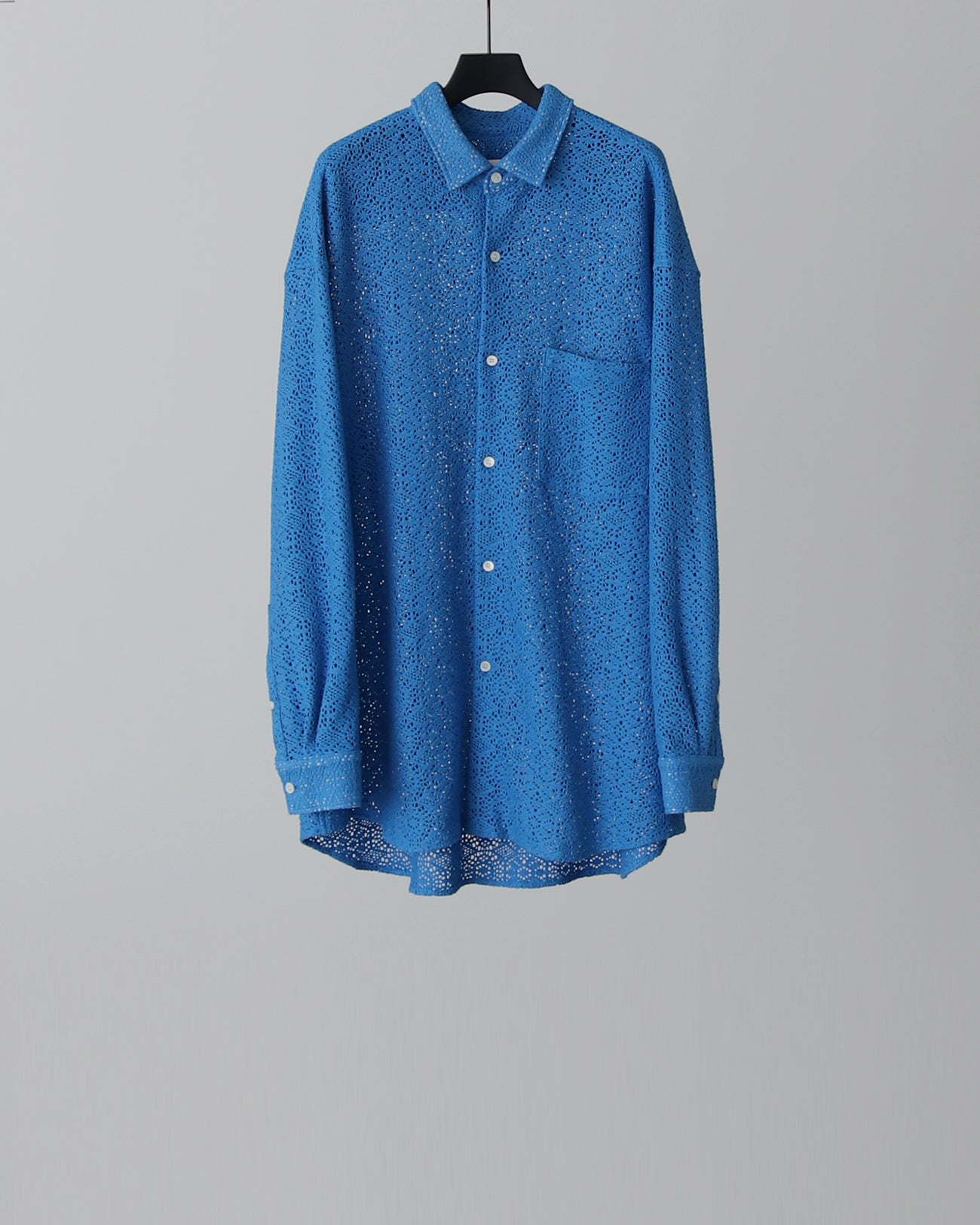 标准衬衫/蕾丝-蓝色
