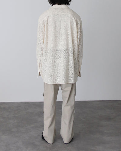 Pullover Over Shirt - Lace - ivory