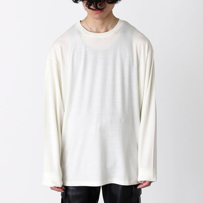 Super160's Washable Wool LS T-shirt (ECR)image