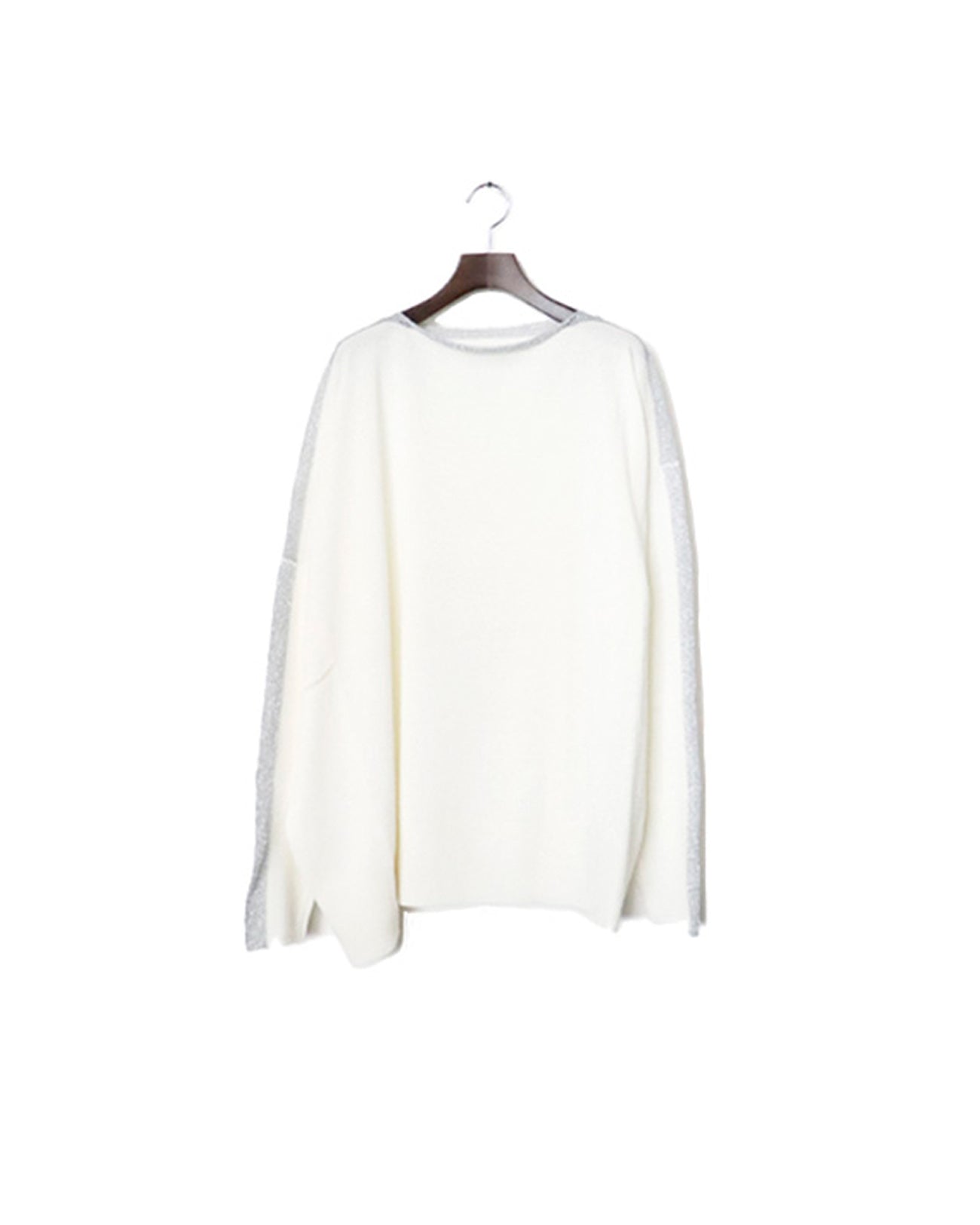 Silver line knit (WHT) - FAB4 ONLINE STORE