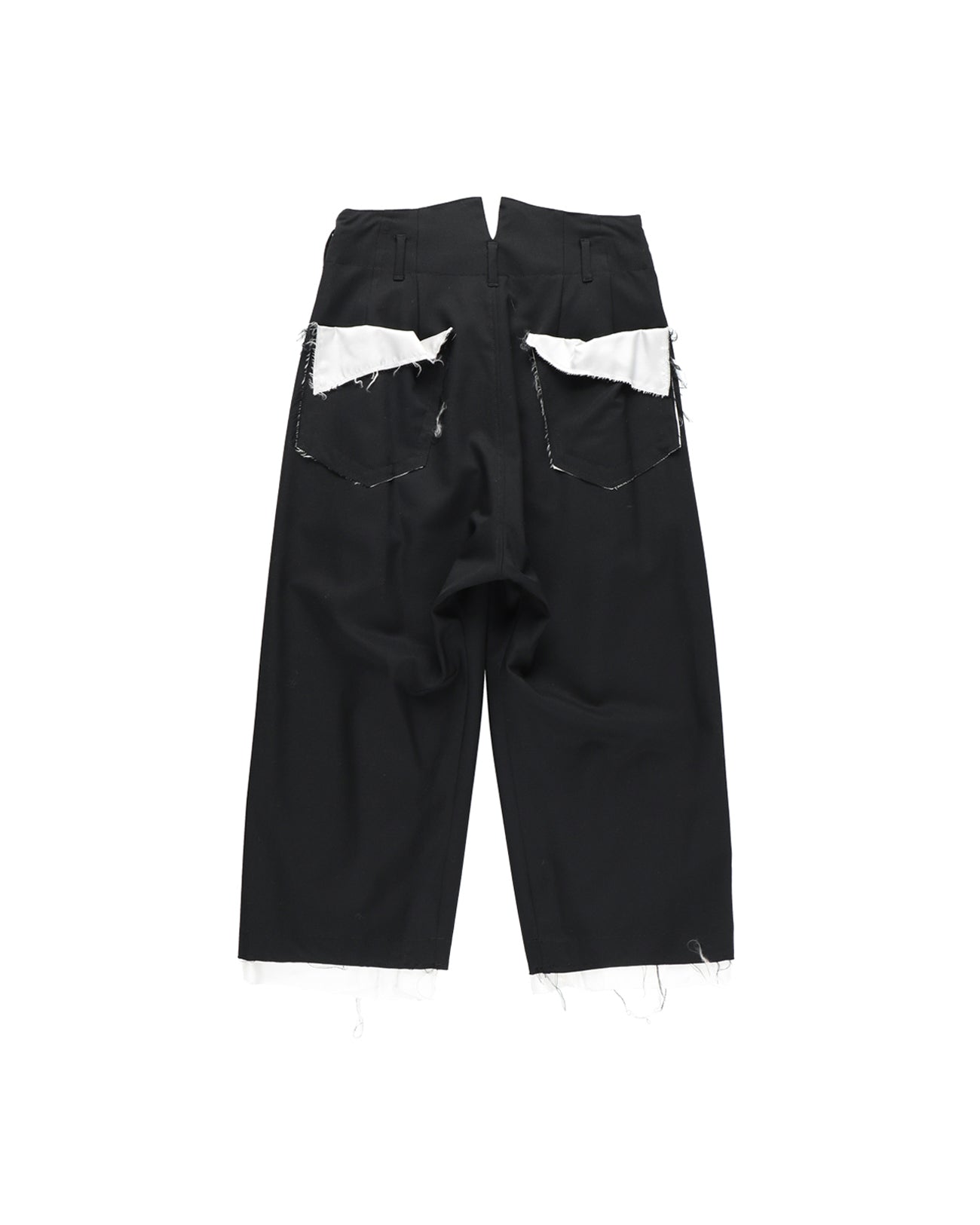 sulvam | Gabardine Classic pants - black – FAB4 ONLINE STORE