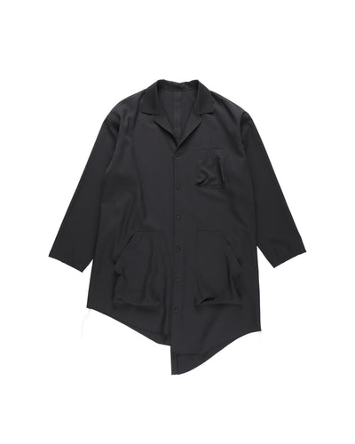 Gabardine classic shirt - black - FAB4 ONLINE STORE