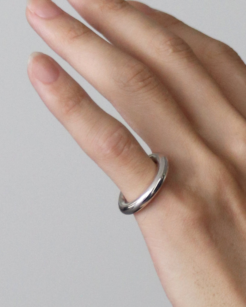 sulvam | Segment ring - silver – FAB4 ONLINE STORE